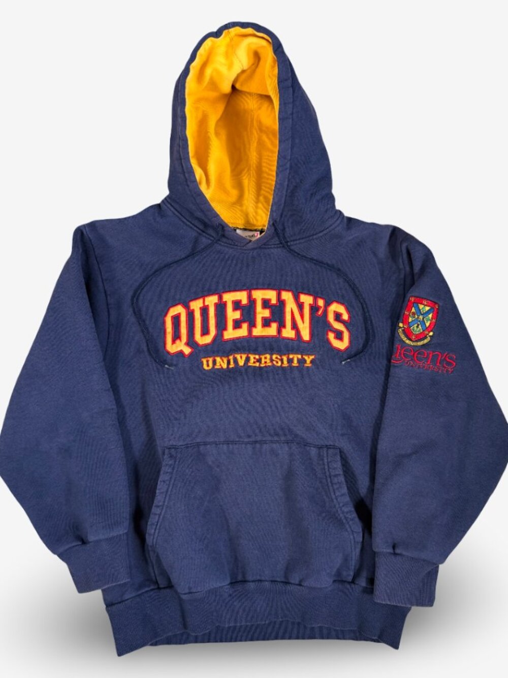 Vintage Queen's University Embroidered Hoodie
